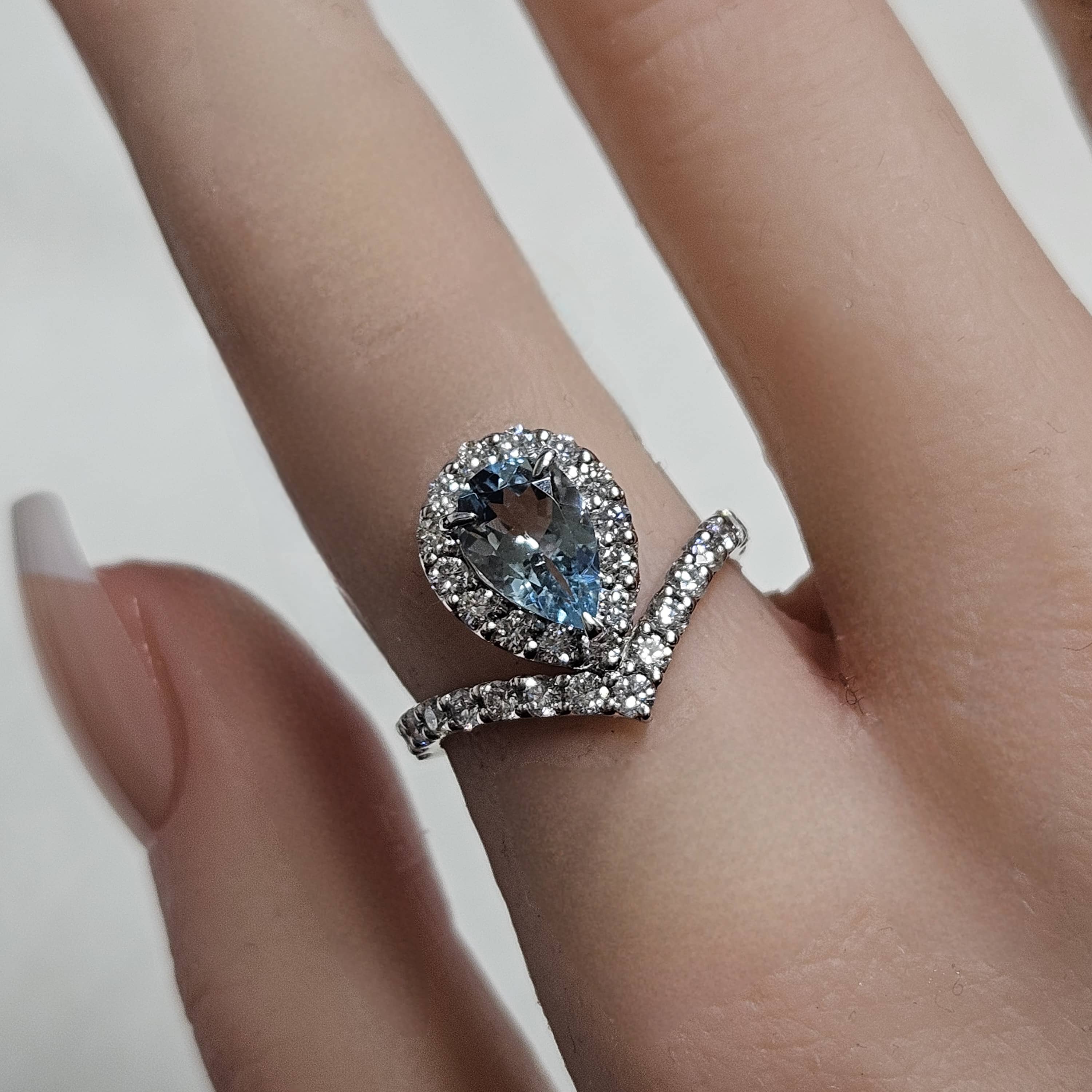 ジュエリー リフォーム アクアマリン リング 御徒町